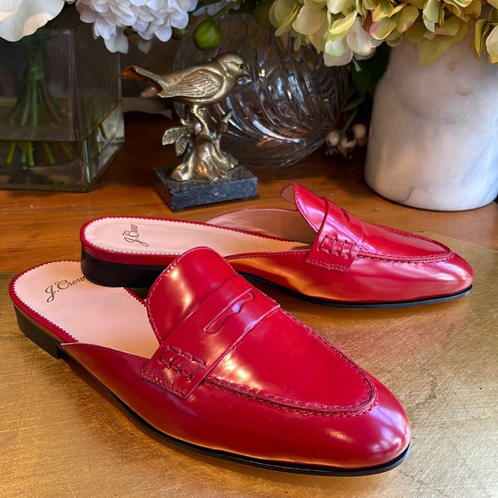 NWOT! J. Crew “Academy Penny-Loafer” Mules